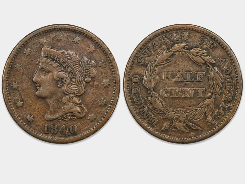 Half Cent Coin